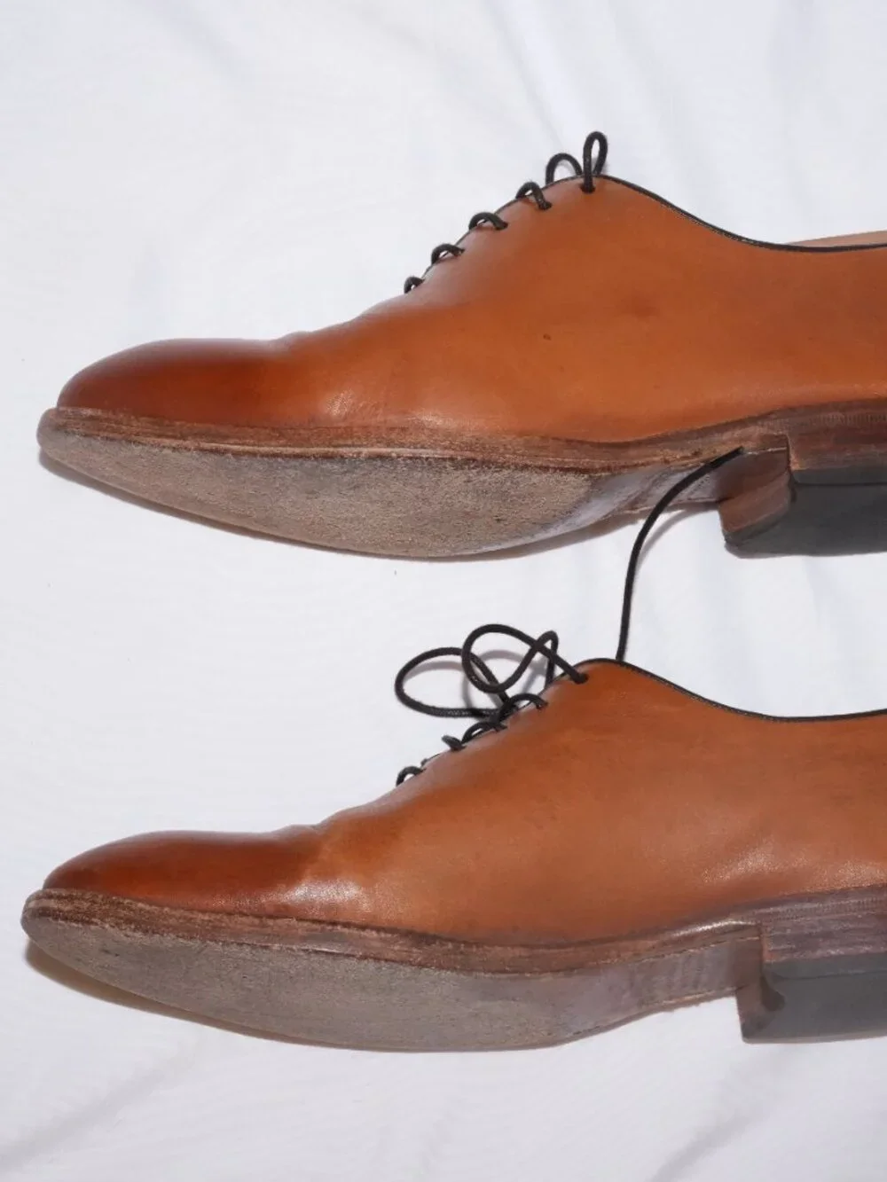Beckett Simonon Valencia Wholecut Oxfords Tan Leather 9.5